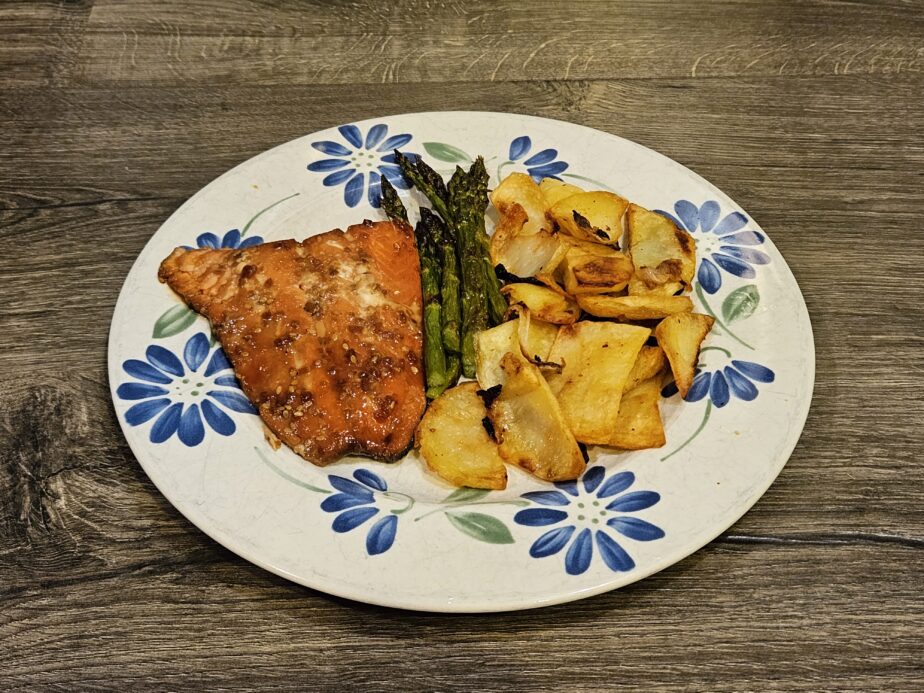 Easy Meal-Teriyaki Salmon Supper