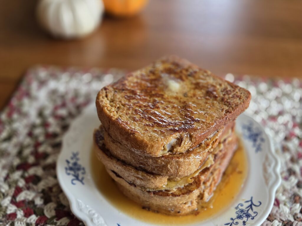 French Toast from homemade freshly milled flour bread