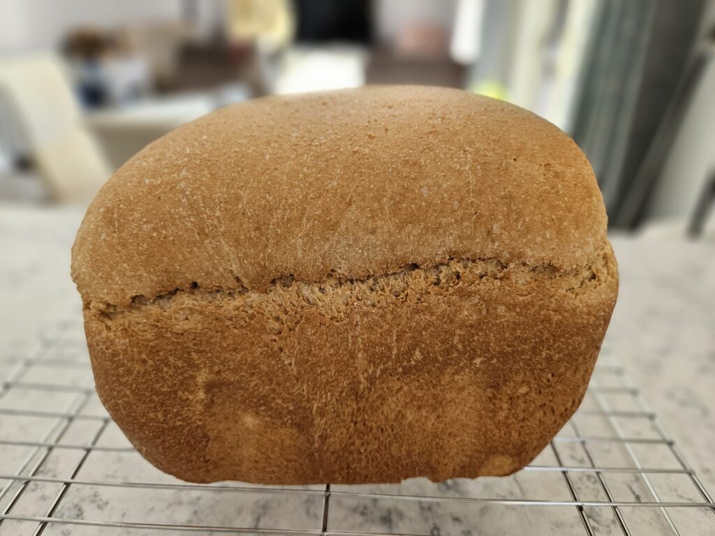Homemade bread on kitchen counter